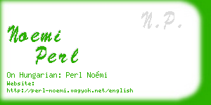 noemi perl business card