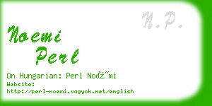 noemi perl business card